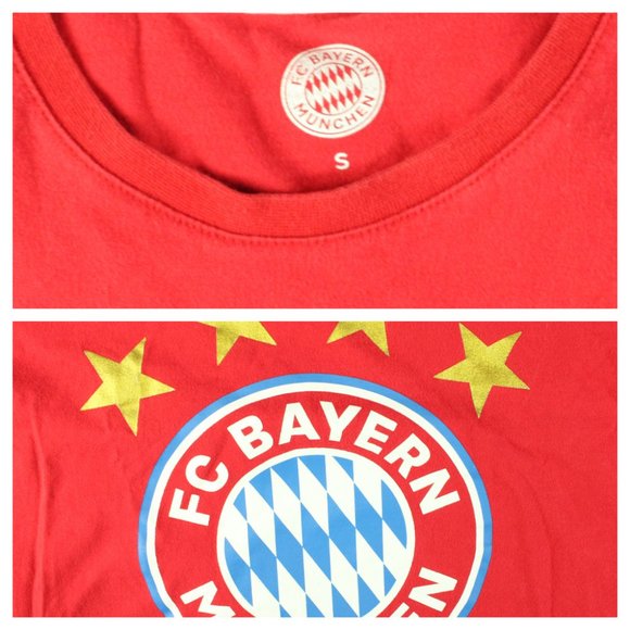 FC Bayern Size S Munchen Short Sleeve Shirt Man - Picture 4 of 6
